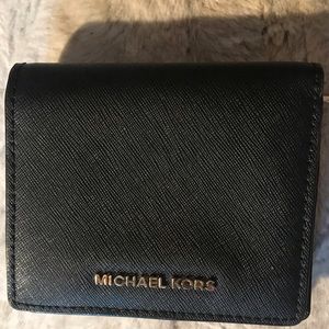 Michael Kors Black Leather Wallet. Free Shipping
